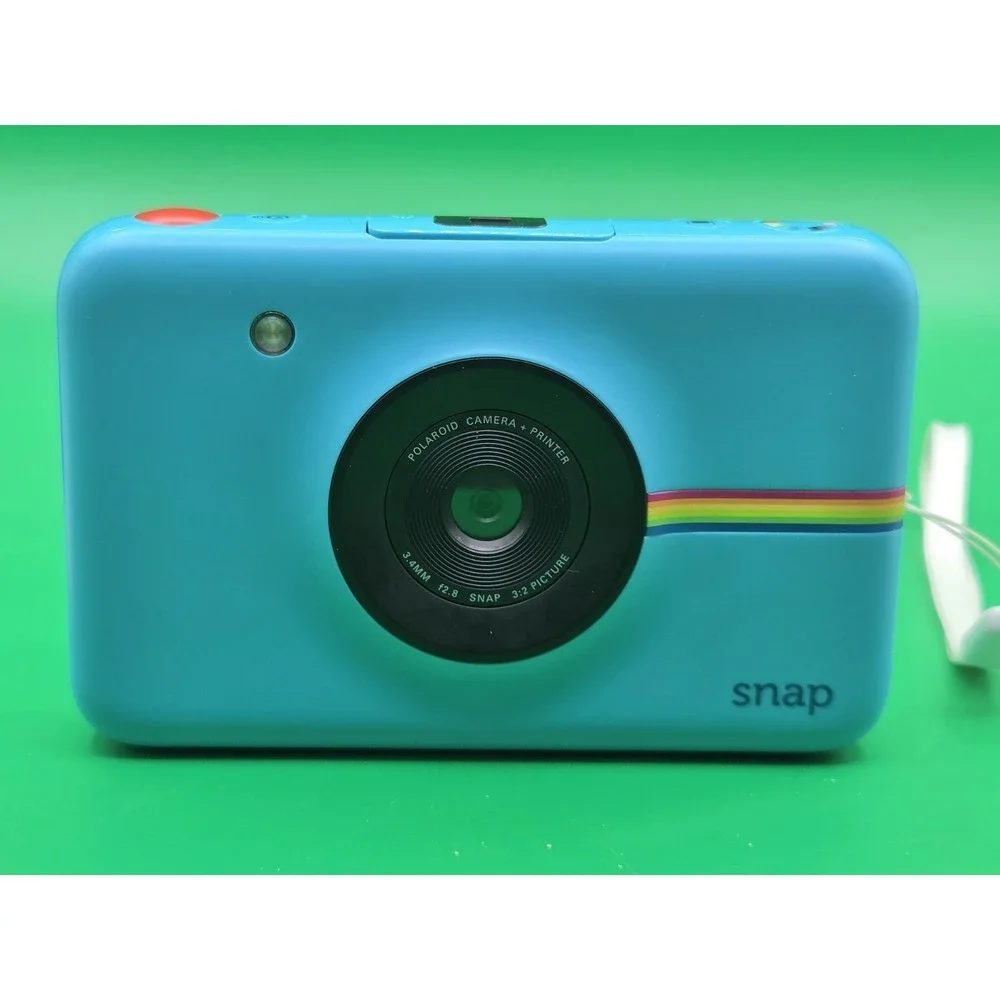 Polaroid Snap Camera Blue /w Zink Paper (60 Sheets) Powers On - For Parts Read
